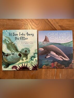 Kids Otter and Shark book bundle